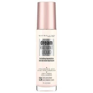 Maybelline 02 Fair Porcelain Dream Radiant Liquid Hydrating Foundation 1oz